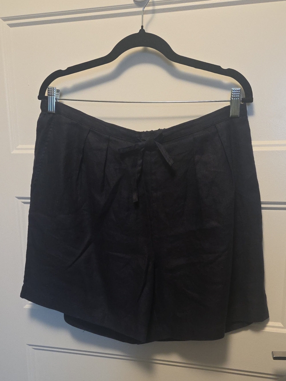 Alex Mill Black Linen-Blend Drawstring Shorts